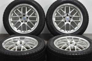 中古 スタッドレス タイヤ ホイール 4本セット 18インチ 8J +38 PCD 114.3235/55R18 100Q ASA 【 ヨコハマ 製 スタッドレスタイヤ付き】R