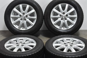 中古 スタッドレス タイヤ ホイール 4本セット 15インチ 6J +45 PCD 100195/65R15 91Q ウェッズ 製ホイール【 グッドイヤー 製 スタッド