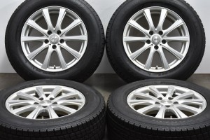 中古 スタッドレス タイヤ ホイール 4本セット 17インチ 7J +38 PCD 114.3225/65R17 102Q インターミラノ 製ホイール【 グッドイヤー 製 