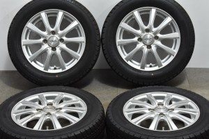 中古 スタッドレス タイヤ ホイール 4本セット 14インチ 4.5J +43 PCD 100165/65R14 79Q インターミラノ 製ホイール【 グッドイヤー 製 