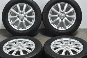 中古 スタッドレス タイヤ ホイール 4本セット 14インチ 4.5J +43 PCD 100165/65R14 79Q インターミラノ 製ホイール【 グッドイヤー 製 