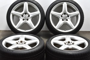 中古タイヤホイール 4本セット 18インチ 8.5J +38 9J +39 PCD 112 245/40R18 97Y 265/35R18 97Y メルセデスベンツ 純正 ホイール【 コン