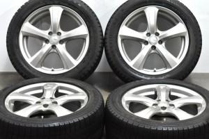 中古 スタッドレス タイヤ ホイール 4本セット 17インチ 7J +48 PCD 100225/50R17 94Q トピー 製ホイール【 ダンロップ 製 スタッドレス