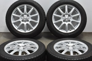 中古 スタッドレス タイヤ ホイール 4本セット 14インチ 4.5J +45 PCD 100155/65R14 75Q トピー 製ホイール【 ダンロップ 製 スタッドレ