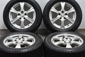 中古 スタッドレス タイヤ ホイール 4本セット 16インチ 6.5J +40 PCD 114.3215/60R16 95Q Weds 製ホイール【 ブリヂストン 製 スタッド