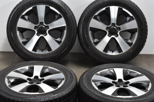 中古 スタッドレス タイヤ ホイール 4本セット 17インチ 7J +48 PCD 100225/55R17 97Q スバル純正 ホイール【 ヨコハマ 製 スタッドレス