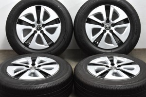 中古タイヤホイール 4本セット 15インチ 6.5J +40 PCD 100 195/65R15 91S トヨタ 純正 ホイール【 ブリヂストン 製 タイヤ付き】