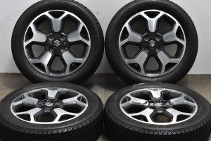 中古 スタッドレス タイヤ ホイール 4本セット 15インチ 4.5J +45 PCD 100165/60R15 77Q スズキ 純正 ホイール【 ブリヂストン 製 スタッ