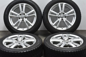 中古 スタッドレス タイヤ ホイール 4本セット 17インチ 7J +50 PCD 112215/55R17 94Q レアマイスター 製ホイール【 グッドイヤー 製 ス