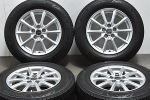 中古 スタッドレス タイヤ ホイール 4本セット 15インチ 6.5J +40 PCD 100195/65R15 91Q ブリヂストン 製ホイール【 ブリヂストン 製 ス