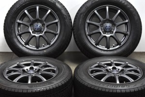 中古 スタッドレス タイヤ ホイール 4本セット 15インチ 6J +43 PCD 114.3195/65R15 91Q Weds 製ホイール【 ブリヂストン 製 スタッドレ