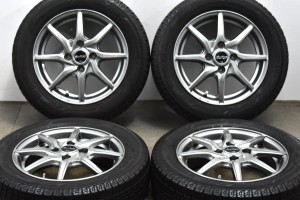 中古 スタッドレス タイヤ ホイール 4本セット 14インチ 4.5J +45 PCD 100165/65R14 79Q MID 製ホイール【 ヨコハマ 製 スタッドレスタイ