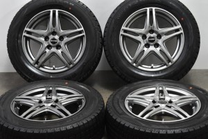 中古 スタッドレス タイヤ ホイール 4本セット 15インチ 6J +43 PCD 100195/65R15 91Q ホットスタッフ 製ホイール【 ダンロップ 製 スタ