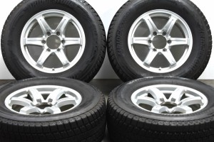 中古 スタッドレス タイヤ ホイール 4本セット 17インチ 7.5J +35 PCD 139.7265/65R17 112Q TWS 製ホイール【 ブリヂストン 製 スタッド