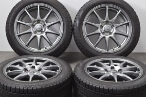 中古 スタッドレス タイヤ ホイール 4本セット 17インチ 7J +53 PCD 114.3215/50R17 95Q イエローハット 製ホイール【 ピレリ 製 スタッ