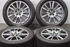 中古 スタッドレス タイヤ ホイール 4本セット 16インチ 6.5J +45 PCD 100205/55R16 91Q レアマイスター 製ホイール【 ブリヂストン 製 