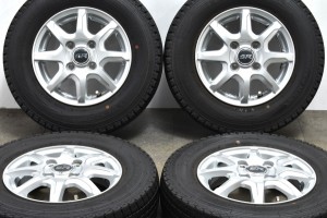 中古 スタッドレス タイヤ ホイール 4本セット 12インチ 3.5B +44 PCD 100145R12 6P.R.LT レアマイスター 製ホイール【 ダンロップ 製 ス