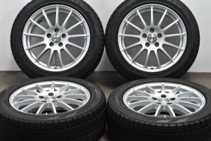 中古 スタッドレス タイヤ ホイール 4本セット 17インチ 7J +50 PCD 108225/50R17 94Q WEDS IRVINE 【 ピレリ 製 スタッドレスタイヤ付き