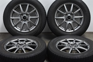 【中古】スタッドレスタイヤホイールセット4本セット 14インチ 165/70R14 81Q 社外 ブリヂストン【スタッドレスタイヤ付き】【TA24041954