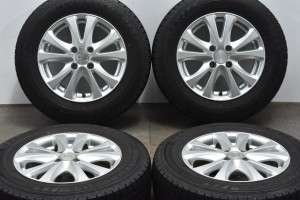 中古 スタッドレス タイヤ ホイール 4本セット 14インチ 5.5J +38 PCD 100175/70R14 84Q テクノピア 製ホイール【 ダンロップ 製 スタッ