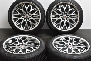 中古タイヤホイール 4本セット 20インチ 9J +34 9.5J +30 PCD 114.3 245/45R20 103W アミスタット 製ホイール【 トーヨー 製 タイヤ付き