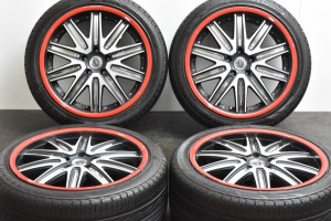 中古タイヤホイール 4本セット 19インチ 8.5J +35 PCD 114.3 245/40R19 98W クリムソン 製ホイール【 ブリヂストン 製 タイヤ付き】