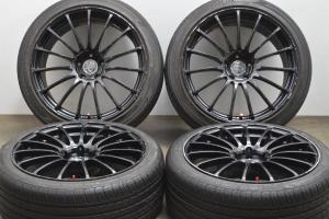 中古 RAYS タイヤホイールセット 4本セット 18インチ 8.0J×18+45 中古 RAYS タイヤホイールセット 4本セット 18インチ 8.0J×18+45