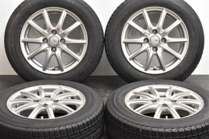 中古 スタッドレス タイヤ ホイール 4本セット 14インチ 5.5J +42 PCD 100165/70R14 81Q トピー 製ホイール【 ヨコハマ 製 スタッドレス