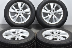 中古タイヤホイール 4本セット 16インチ 7J +55 PCD 114.3 215/60R16 95H ホンダ 純正 ホイール【 ブリヂストン 製 タイヤ付き】