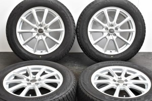 中古 スタッドレス タイヤ ホイール 4本セット 17インチ 7J +53 PCD 100225/60R17 99Q ブリヂストン 製ホイール【 ブリヂストン 製 スタ