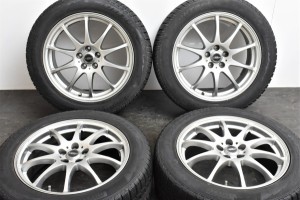 中古 スタッドレス タイヤ ホイール 4本セット 17インチ 7J +50 PCD 100215/55R17 94Q ホットスタッフ 製ホイール【 ピレリ 製 スタッド