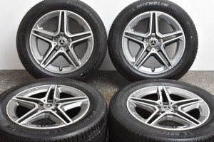 中古タイヤホイール 4本セット 20インチ 9J +57 PCD 112 275/50R20 113W メルセデスベンツ純正 ホイール【 ミシュラン 製 タイヤ付き】