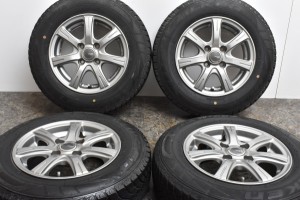 中古 スタッドレス タイヤ ホイール 4本セット 13インチ 5J +35 PCD 100155/80R13 79S YFC 製ホイール【 ファルケン 製 スタッドレスタイ