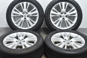 中古タイヤホイール 4本セット 19インチ 7J +55 PCD 114.3 235/55R19 101W レクサス 純正 ホイール【 マックストレック 製 タイヤ付き】