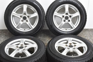 中古 スタッドレス タイヤ ホイール 4本セット 15インチ 6J +45 PCD 114.3195/65R15 91Q ブリヂストン 製ホイール【 ヨコハマ 製 スタッ