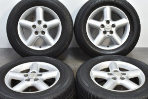 中古タイヤホイール 4本セット 16インチ 6.5J +40 PCD 114.3 215/65R16 98H ニッサン純正 ホイール【 セイバーリング/トーヨー 製 タイヤ