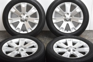 中古タイヤホイール 4本セット 18インチ 7J +38 PCD 114.3 225/55R18 97H ミツビシ 純正 ホイール【 グッドイヤー 製 タイヤ付き】