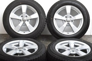 中古 スタッドレス タイヤ ホイール 4本セット 16インチ 7J +40 PCD 112205/60R16 92Q TAS 製ホイール【 ダンロップ 製 スタッドレスタイ