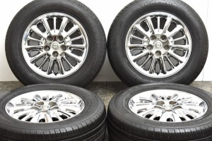 中古タイヤホイール 4本セット 16インチ 6.5J +40 PCD 114.3 215/65R16 102H クライスラー 純正 ホイール【 リンロン 製 タイヤ付き】