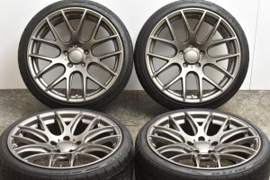 中古タイヤホイール 4本セット 19インチ 8.5J +38 9.5J +33 PCD 120 225/35R19 88Y 235/35R19 91Y 3SDM 製ホイール【 ニットー 製 タイヤ