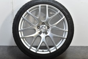 中古タイヤホイール 1本セット 20インチ 8.5J +33 PCD 114.3 245/40R20 99Y バルケン 製ホイール【 ニットー 製 タイヤ付き】