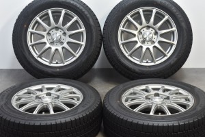 中古 スタッドレス タイヤ ホイール 4本セット 15インチ 6J +53 PCD 114.3195/65R15 91Q Weds 製ホイール【 グッドイヤー 製 スタッドレ