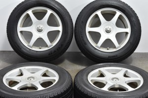 中古 スタッドレス タイヤ ホイール 4本セット 16インチ 7J +48 PCD 100/114.3mm マルチ205/65R16 95Q 社外 製ホイール【 トーヨー 製 ス