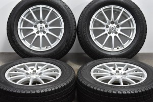 中古 スタッドレス タイヤ ホイール 4本セット 17インチ 7J +48 PCD 114.3225/65R17 102Q ウェッズ 製ホイール【 ヨコハマ 製 スタッドレ