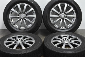 中古 スタッドレス タイヤ ホイール 4本セット 15インチ 6J +48 PCD 114.3195/65R15 91Q JAPAN三陽 製ホイール【 ダンロップ 製 スタッド