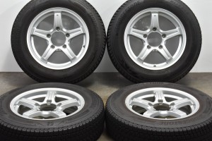 中古 スタッドレス タイヤ ホイール 4本セット 16インチ 5.5J +25 PCD 139.7175/80R16 91Q DW798【 ブリヂストン 製 スタッドレスタイヤ