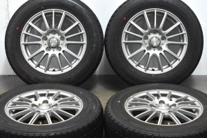 中古 スタッドレス タイヤ ホイール 4本セット 15インチ 6J +53 PCD 114.3195/65R15 91Q Weds 製ホイール【 グッドイヤー 製 スタッドレ