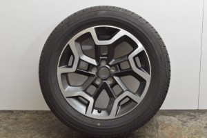 中古タイヤホイール 1本セット 17インチ 7J +48 PCD 100 225/55R17 101V スバル 純正 ホイール【 ブリヂストン 製 タイヤ付き】