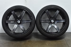 中古タイヤホイール 2本セット 24インチ 10.5(実測)J +30(実測) PCD 120 295/35R24 110V スカイフォージド 製ホイール【 RADAR 製 タイヤ