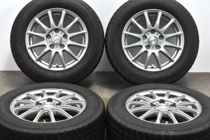 中古 スタッドレス タイヤ ホイール 4本セット 15インチ 6J +53 PCD 114.3195/65R15 91Q Weds 製ホイール【 グッドイヤー 製 スタッドレ